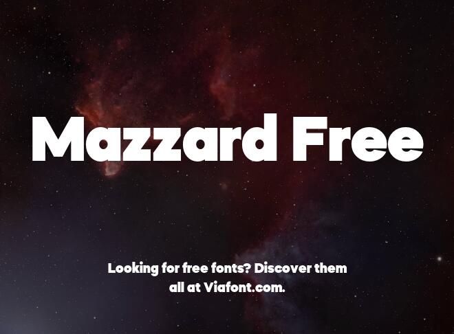 Mazzard Free Font