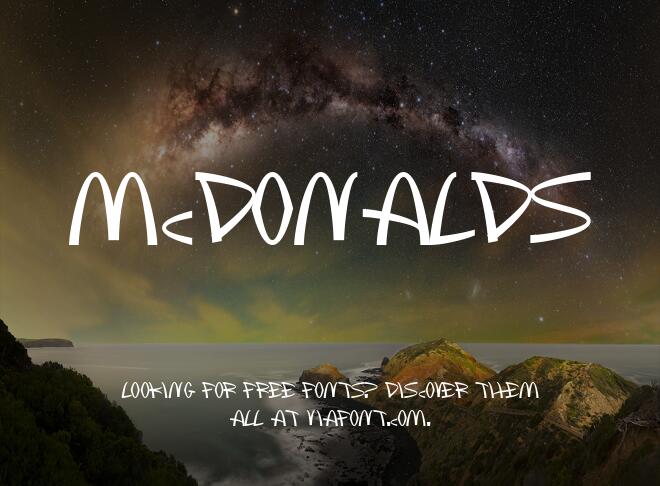 Mcdonalds Font
