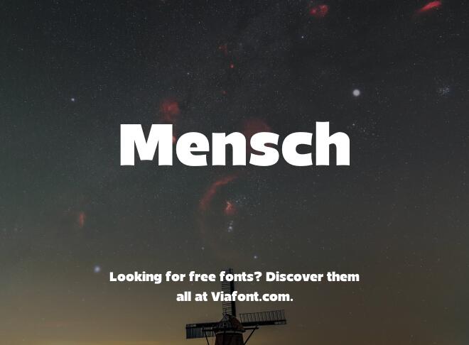 Mensch Font