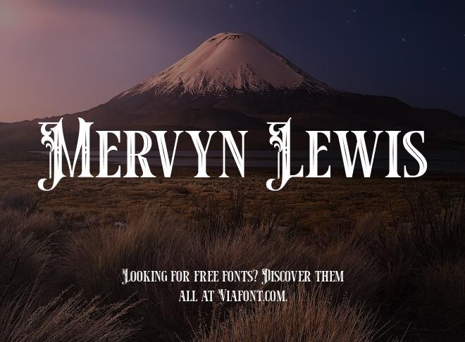 Mervyn Lewis Font