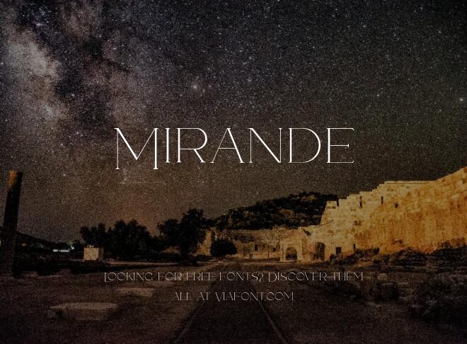 Mirande Font