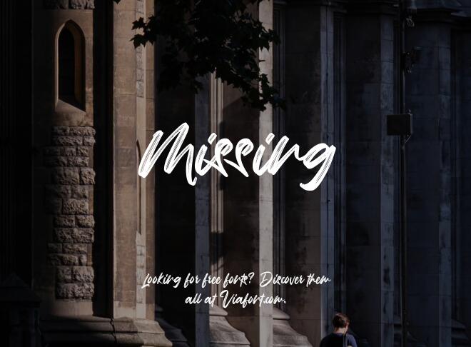 Missing Font