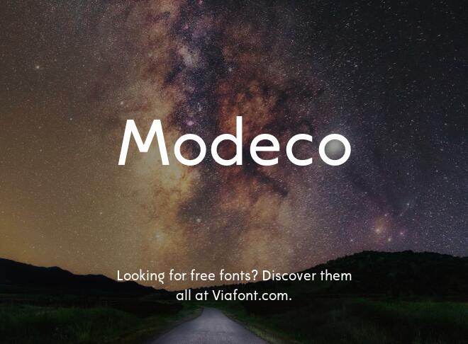 Modeco Font