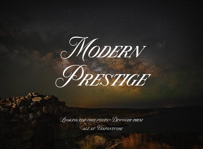 Modern Prestige Font