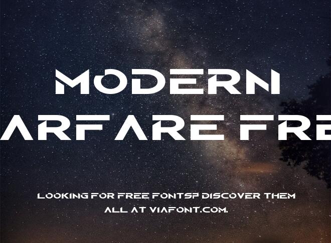 Modern Warfare Free Font