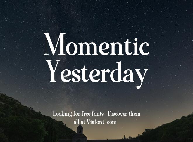 Momentic Yesterday Font