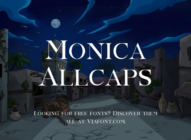 Monica Allcaps Font