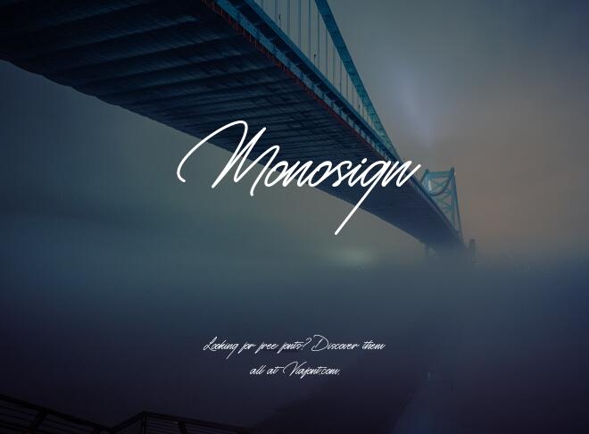 Monosign Font
