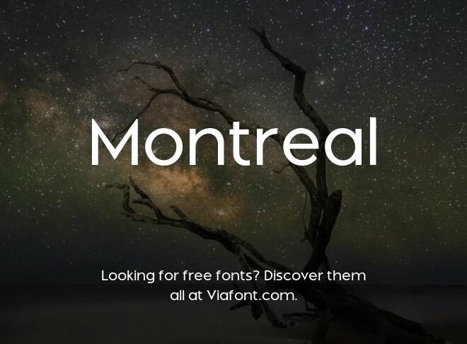 Montreal Font
