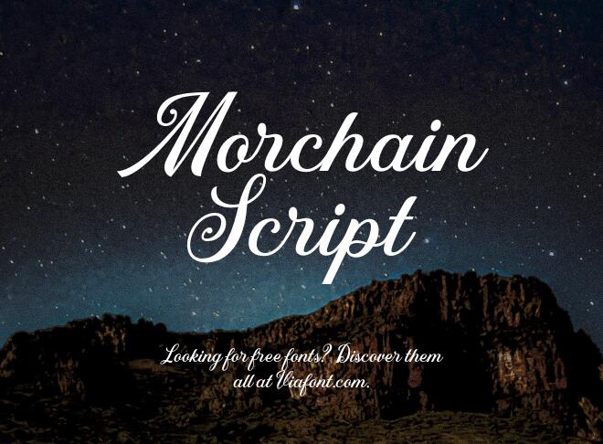 Morchain Script Font