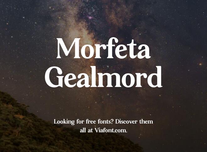 Morfeta Gealmord Font