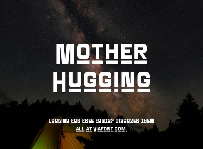 Mother Hugging Font