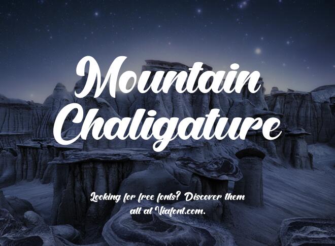 Mountain Chaligature Font