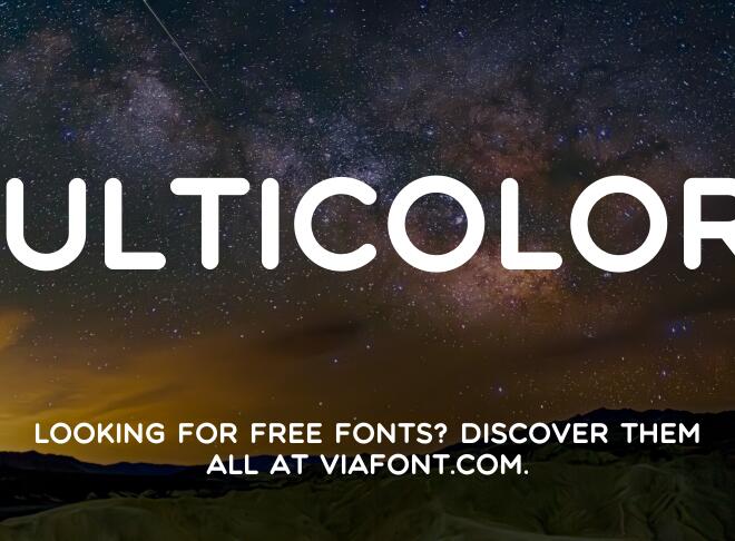 Multicolore Font
