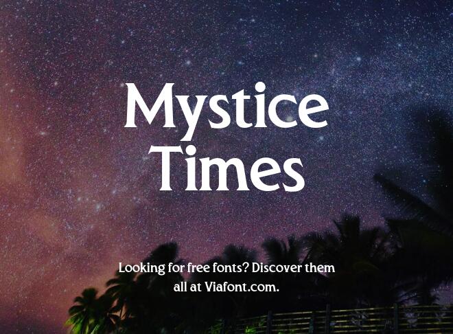 Mystice Times Font