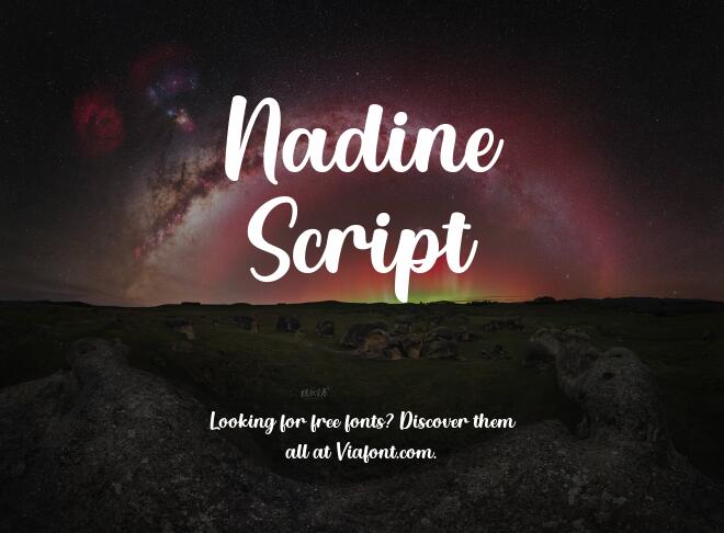 Nadine Script Font