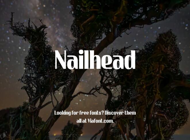 Nailhead Font