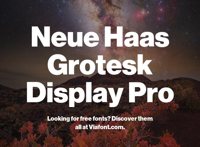 Neue Haas Grotesk Display Pro Font
