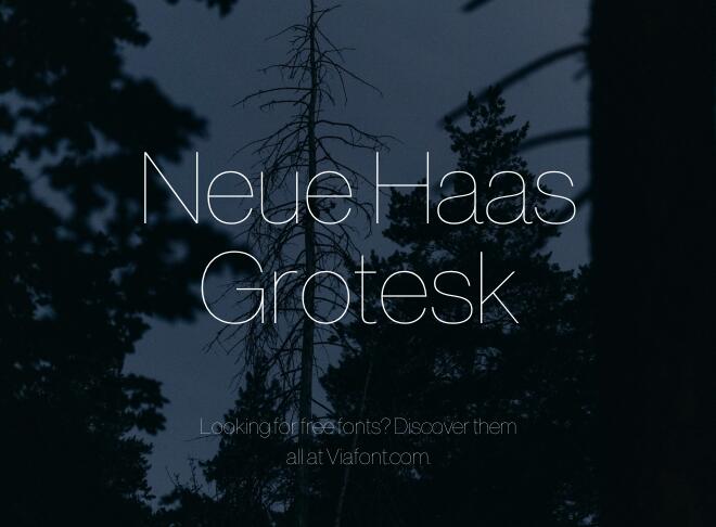 Neue Haas Grotesk Font