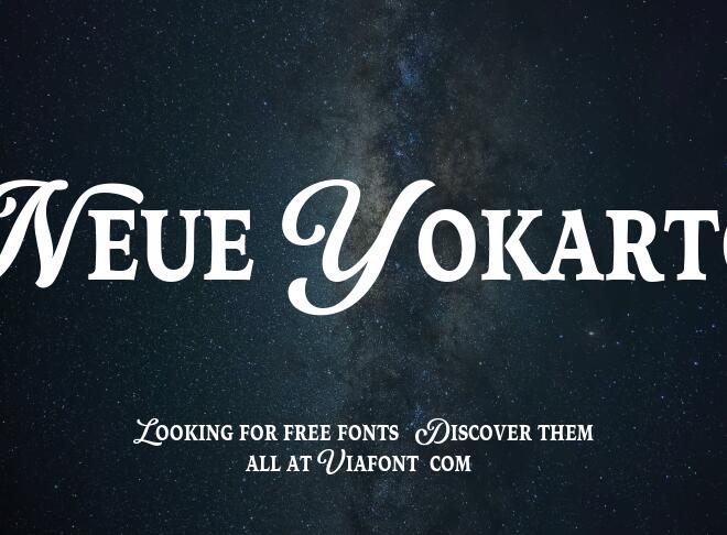 Neue Yokarto Font