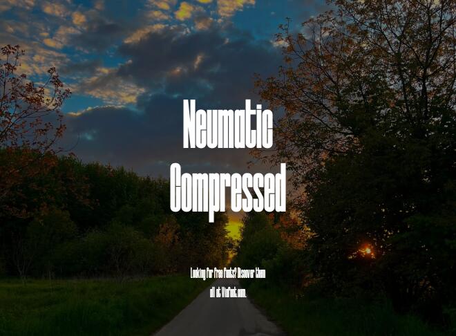 Neumatic Compressed Font