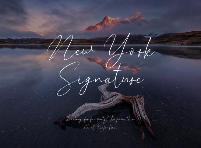 New York Signature Font