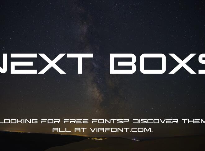 Next Boxs Font
