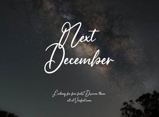 Next December Font