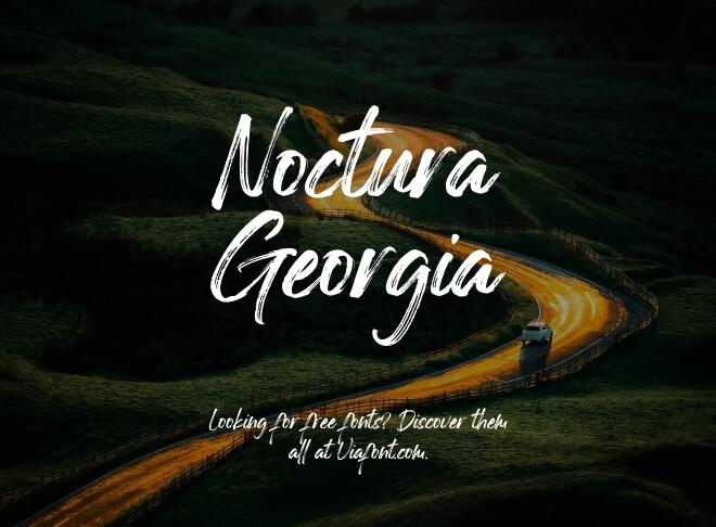 Noctura Georgia Font