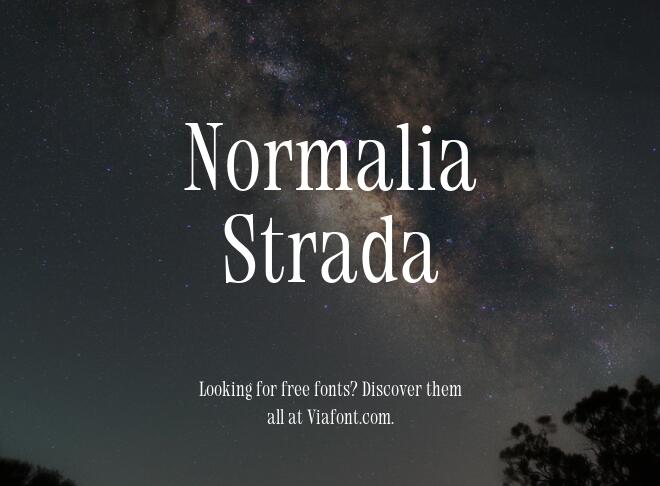 Normalia Strada Font