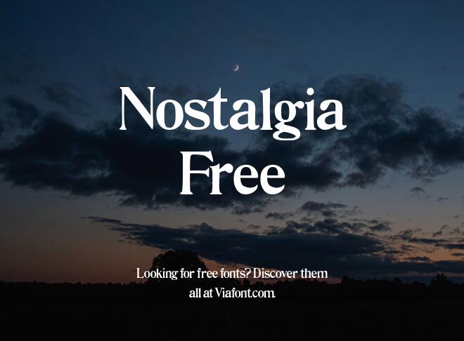 Nostalgia Free Font
