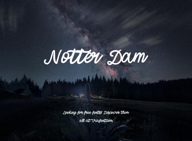 Notter Dam Font