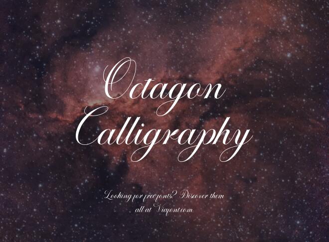Octagon Calligraphy Font