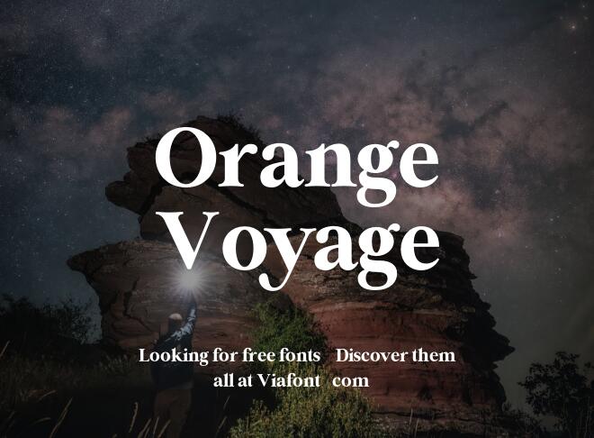 Orange Voyage Font