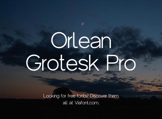 Orlean Grotesk Pro Font Family