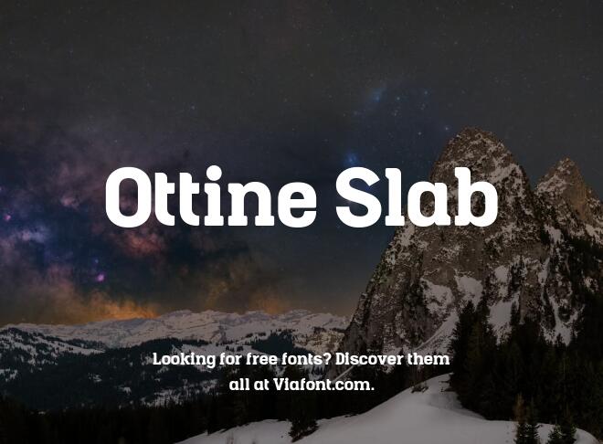 Ottine Slab Font