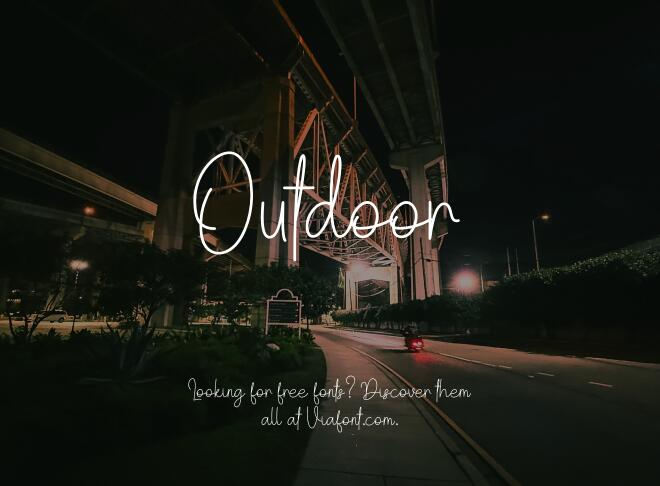 Outdoor Font
