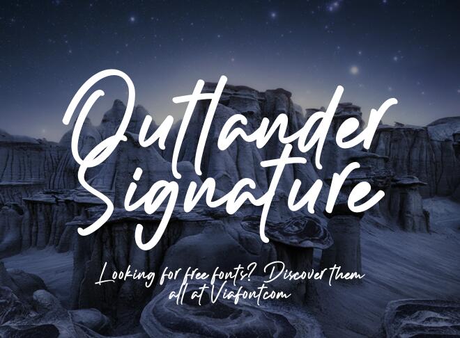 Outlander Signature Font