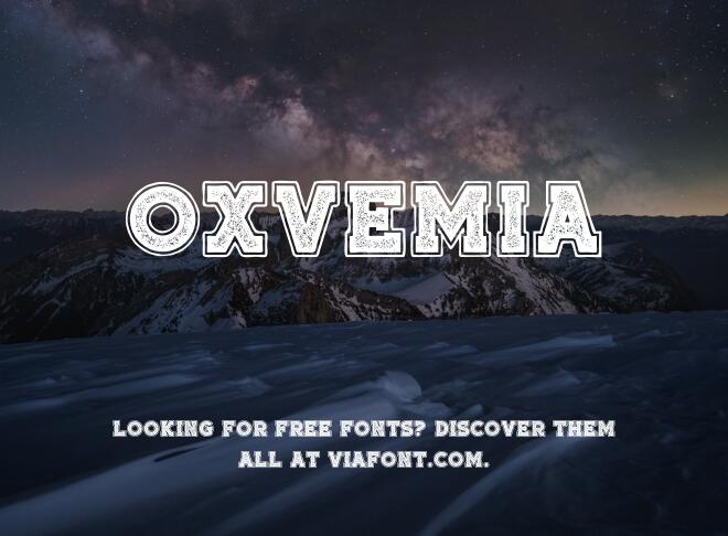 Oxvemia Font