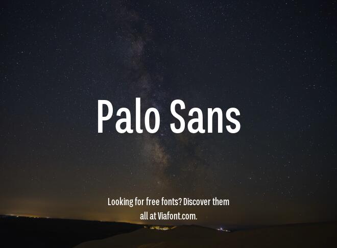 Palo Sans Font