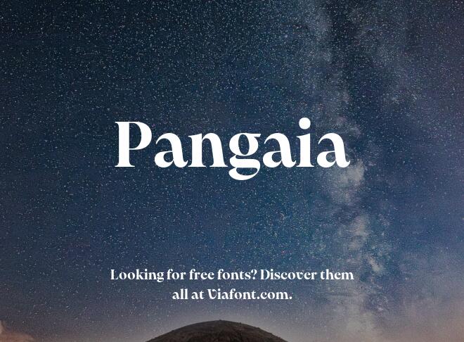 Pangaia Font