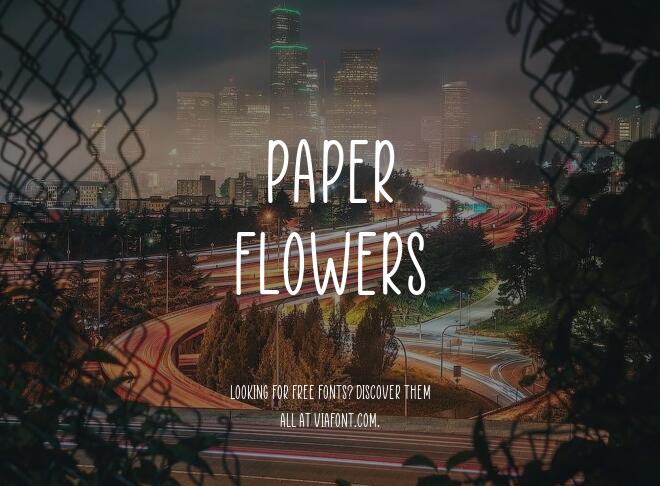 Paper Flowers Font