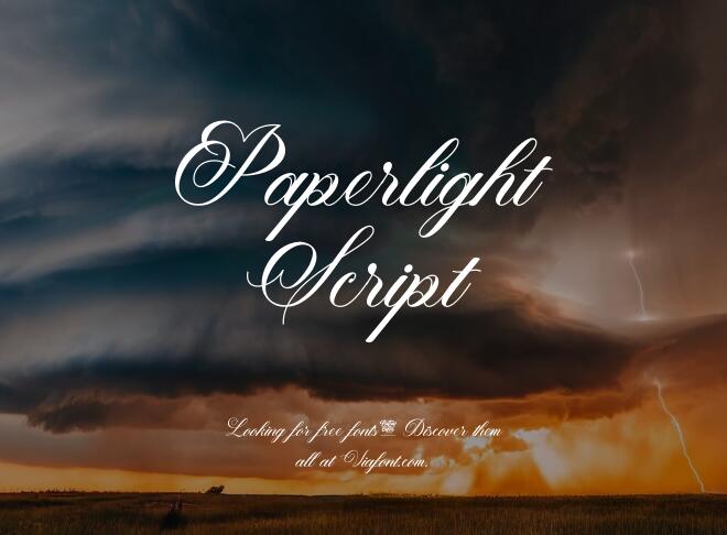 Paperlight Script Font