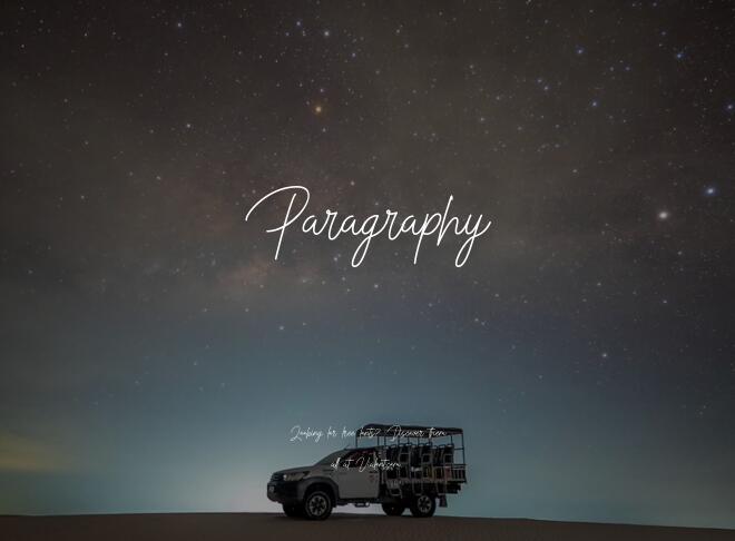 Paragraphy Font