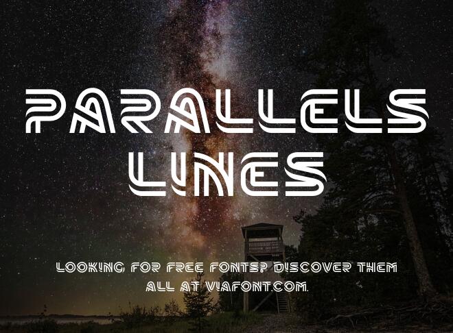 Parallels Lines Font