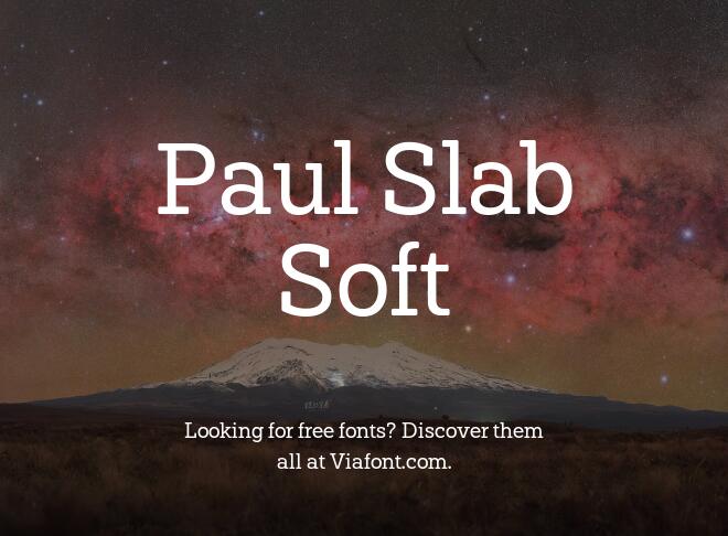 Paul Slab Soft Font