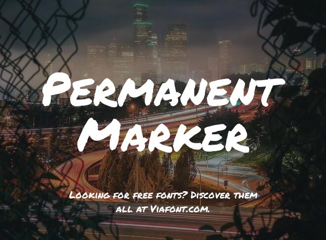 Permanent Marker Font