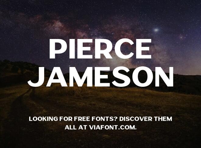 Pierce Jameson Font