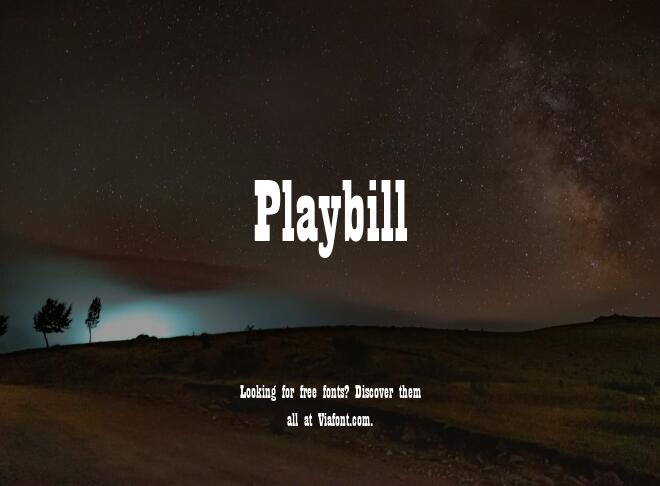 Playbill Font