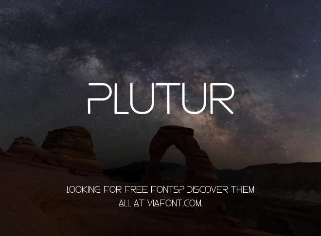 Plutur Font